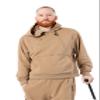 Spoonie Threads Triple Zip Adult Hoodie (4X-Large, Khaki) view 2