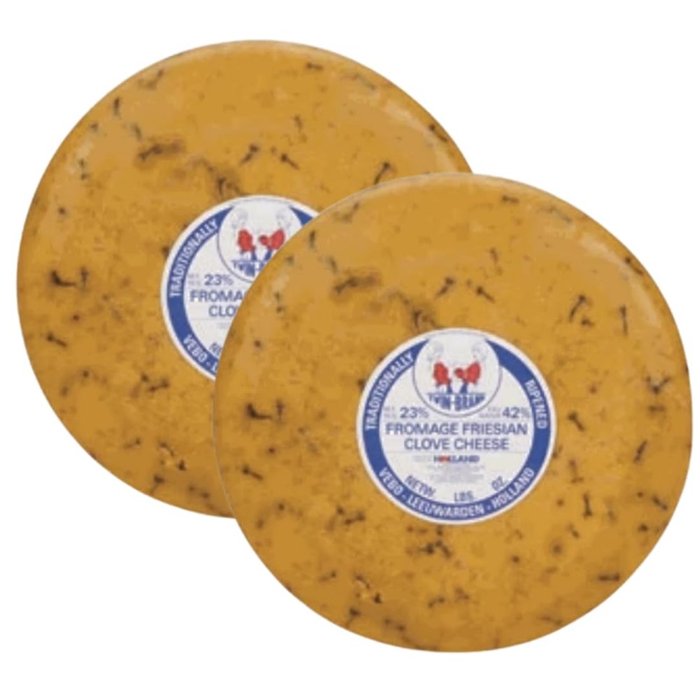 Frisian Clove Cheese 2 Pack | Dutch-Style Clove & Cumin Infused Cheese Wheels