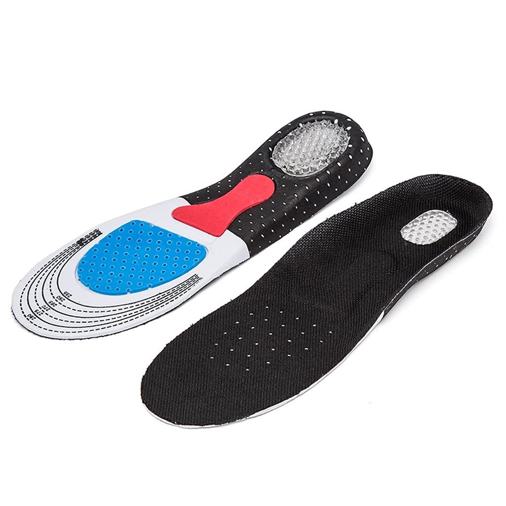 NSUQOA JSEIAJB Men Women's Fashion Silica Gel Insoles Orthotic High Arch Support Sport Running Shoes Insoles(35-46)(Size 41-46)