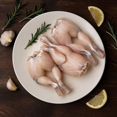 OCEANZEN Premium Frozen Frog Legs Skinless & Cleaned, Tender and Juicy Texture, Perfect for Grilling, Frying or Stews High-Protein, Low-Fat Gourmet Meat 10 lbs Bulk Pack
