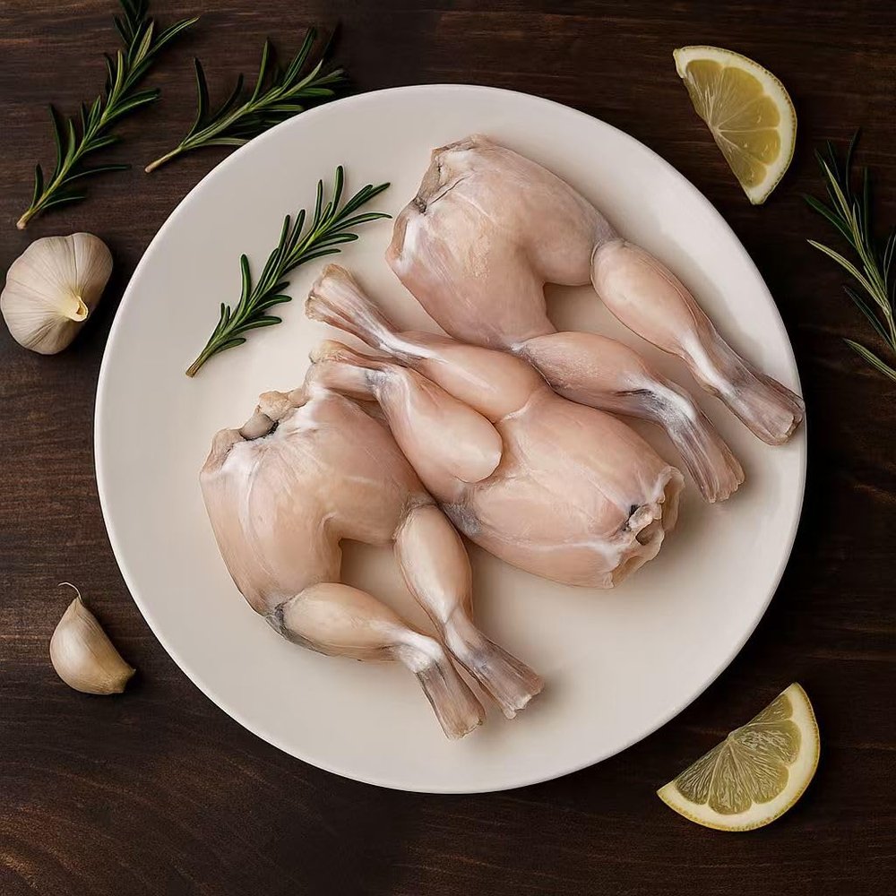 OCEANZEN Premium Frozen Frog Legs Skinless & Cleaned, Tender and Juicy Texture, Perfect for Grilling, Frying or Stews High-Protein, Low-Fat Gourmet Meat 10 lbs Bulk Pack