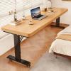 Quvex Over The Bed Table with Wheels, 2" Thick Over Bed Table Adjustable Height, Rolling Portable Over The Bed Desk, Wood Standing Office Desk Computer Tables for Work, Study, Home view 1
