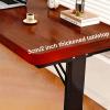 Quvex Over The Bed Table with Wheels, 2" Thick Over Bed Table Adjustable Height, Rolling Portable Over The Bed Desk, Wood Standing Office Desk Computer Tables for Work, Study, Home view 3