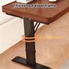 Quvex Over The Bed Table with Wheels, 2" Thick Over Bed Table Adjustable Height, Rolling Portable Over The Bed Desk, Wood Standing Office Desk Computer Tables for Work, Study, Home view 4