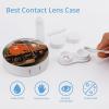FODPAND Train Contact Lens Case with Cleaner Washer Portable Contact Lens Holder Box with Mirror Tweezers Remover Tool Solution Bottle for Daily Makeup Office view 3