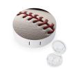FODPAND Baseball Lace Close Up Contact Lens Case with Cleaner Washer Portable Contact Lens Holder Box with Mirror Tweezers Remover Tool Solution Bottle for Daily Makeup Office view 1