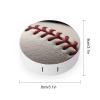 FODPAND Baseball Lace Close Up Contact Lens Case with Cleaner Washer Portable Contact Lens Holder Box with Mirror Tweezers Remover Tool Solution Bottle for Daily Makeup Office view 2