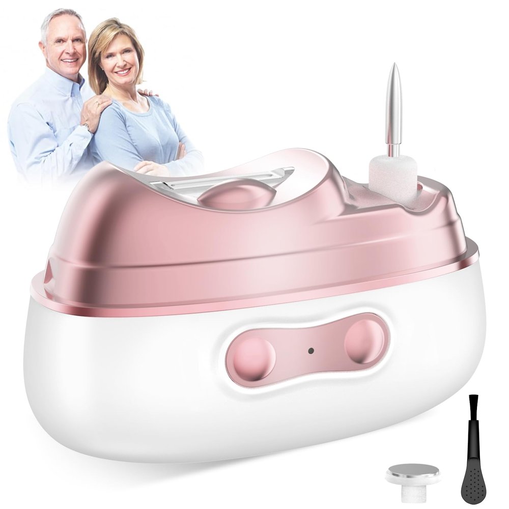 4-in-1 Electric Nail Clipper for Seniors Adults Kids, Automatic Nail Trimmer with 3 Speeds