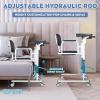 BeoyNot Hydraulic Patient Lift Transfer Chair,Hydraulic Transport Chair for Elderly with Adjustable Backrest 90-95 and Rubber Armrests for Nursing Home view 4
