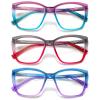 NORPERWIS Reading Glasses Women Readers Spring Hinge Ladies Fashion Oversize Eyeglasses for Women (C2, 1.25, x) view 1