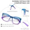 NORPERWIS Reading Glasses Women Readers Spring Hinge Ladies Fashion Oversize Eyeglasses for Women (C2, 1.25, x) view 3