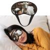 Cute Goat Sleep Mask for Women Men Blackout Eye Masks for Sleeping Blindfold Sleep Mask Side Sleeper Eye Cover for Meditation Light Blocking Travel Essentials view 1