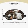 Cute Goat Sleep Mask for Women Men Blackout Eye Masks for Sleeping Blindfold Sleep Mask Side Sleeper Eye Cover for Meditation Light Blocking Travel Essentials view 2