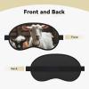 Cute Goat Sleep Mask for Women Men Blackout Eye Masks for Sleeping Blindfold Sleep Mask Side Sleeper Eye Cover for Meditation Light Blocking Travel Essentials view 4