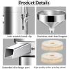 1100w Peanut Butter Maker Machine, 33lbs/H Stainless Steel Food Electric Grain Grinder Sesame Sauce Grinder Nut Butter Maker Home/Commercial For Groundnut, Almond, Cashew Nut, Sesame, 2850rpm view 2