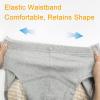 Washable Incontinence Underwear for Women, for Mild/Moderate/Severe Incontinence, High-Waisted Cotton Leak Proof Panties, Bladder Leak ProtectionGrey,XL view 4