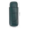QANYEGN Leather Cigar Case, Faux Leather Cigar Humidor Case, Portable 2 Fingers Cigar Holder Accessories for Travel Party Business (Green) view 4
