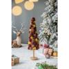 23.6 Inch Artificial Eucalyptus Wreath in Green - Realistic Faux Foliage for Home, Entryway, or Holiday Decor (Coffee + Multi + Polyester) view 2
