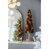 23.6 Inch Artificial Eucalyptus Wreath in Green - Realistic Faux Foliage for Home, Entryway, or Holiday Decor (Coffee + Multi + Polyester) view 3