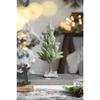 23.6 Inch Artificial Eucalyptus Wreath in Green - Realistic Faux Foliage for Home, Entryway, or Holiday Decor (White+Green + POLYETHYLENE) view 1