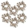 23.6 Inch Artificial Eucalyptus Wreath in Green - Realistic Faux Foliage for Home, Entryway, or Holiday Decor (Champagne + Plastic) view 2