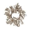 23.6 Inch Artificial Eucalyptus Wreath in Green - Realistic Faux Foliage for Home, Entryway, or Holiday Decor (Champagne + Plastic) view 3