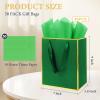 Addblu 50 Pack Luxury Gift Bags Bulk with Handles, Medium Size 9x7x3.15 Inches - Includes 50 Tissue Papers for Party Favors, Wedding, Birthday, Baby Shower, Easter & Holidays view 2