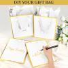 Addblu 50 Pack Luxury Gift Bags Bulk with Handles, Medium Size 9x7x3.15 Inches - Includes 50 Tissue Papers for Party Favors, Wedding, Birthday, Baby Shower, Easter & Holidays view 4