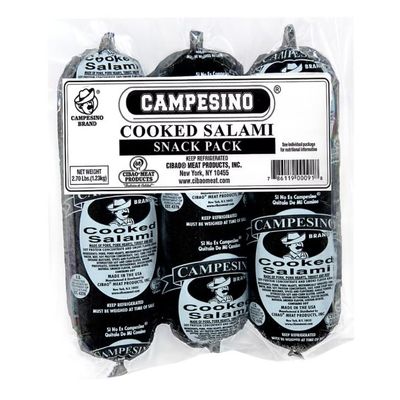 Campesino Cooked Salami Snack Pack, 2.7 lbs. (3 Pack)