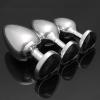 Three Pieces Stainless Steel Black Rhinestone Base is A Portable Home Training Accessory that Can Be Carried and Worn Indoors and Outdoors, Suitable for Various Occasions view 4