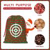 NUSDB Bullseye Shooting Targets Christmas Gift Bags, Santa Wrapping Bags, Xmas Presents Bag With Drawstring, Holiday Party Favors Birthday & Christmas Gift (Large Medium Small) view 4