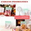 100 Pieces Resealable Mylar Bags with Clear Window for Food Storage Party Favor Packaging Small Business (Green&Pink, 5.57.8 Inch) view 4