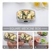 Cartoon Elephant Pill Box for Pocket Square Pills Box 2 Compartment Decorative Portable Travel Pills Holder Tablet Vitamin Organizer Mini Pill Case view 4