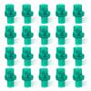 100Packs CPR Training Valves for Mask, Only for Training, One Way Valve for Training Mask - Separately Packaged -Green view 1