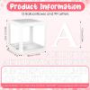 12 Pcs Transparent Wedding Balloon Boxes with 99 Letters, White Balloon Box for Baby Shower Gender Reveal Grad Birthday Party Bridal Wedding Christmas Anniversary Valentines Backdrop Decoration view 2