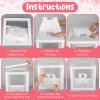 12 Pcs Transparent Wedding Balloon Boxes with 99 Letters, White Balloon Box for Baby Shower Gender Reveal Grad Birthday Party Bridal Wedding Christmas Anniversary Valentines Backdrop Decoration view 4