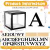 12 Pcs Transparent Balloon Boxes Clear Baby Boxes with 99 Letters for Baby Shower Gender Reveal Grad Birthday Party Bridal Wedding Christmas Anniversary Valentines Backdrop Decoration (Black) view 2