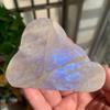 106g Moonstone Cloud Slice | Rainbow Moonstone Slab with Blue Flash | Polished Crystal Palm Stone for Intuition & Calm | Healing Desk Decor & Spiritual Gift view 3