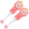 Holibanna 2pcs Soft Bristle Toothbrush for Ages Manual Cute Bear Design Gentle Rounded Head Toothbrushes for Boys and Safe Oral Care view 1