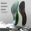 Special Insoles for Speed Running Marathon Body Test Full Palm Real Carbon Board Running Upgrade Speed Return(Red,37-38) view 2