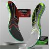 Special Insoles for Speed Running Marathon Body Test Full Palm Real Carbon Board Running Upgrade Speed Return(Red,37-38) view 3