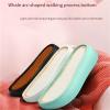 Diy Hand Knitting Materials Slippers EVA Sole Rubber Outsole Crochet Needles Indoor Slippers Platform(Deep Green,39) view 2