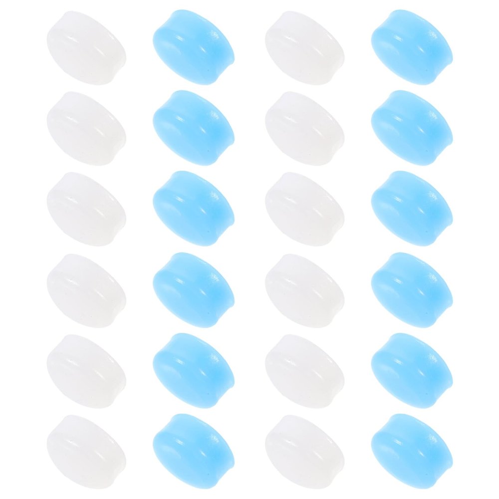 Abaodam 24pcs Reusable Silicone Noise Reduction Soft Supple Sleeping Plugs for Students Work Study Travel Hearing Protection