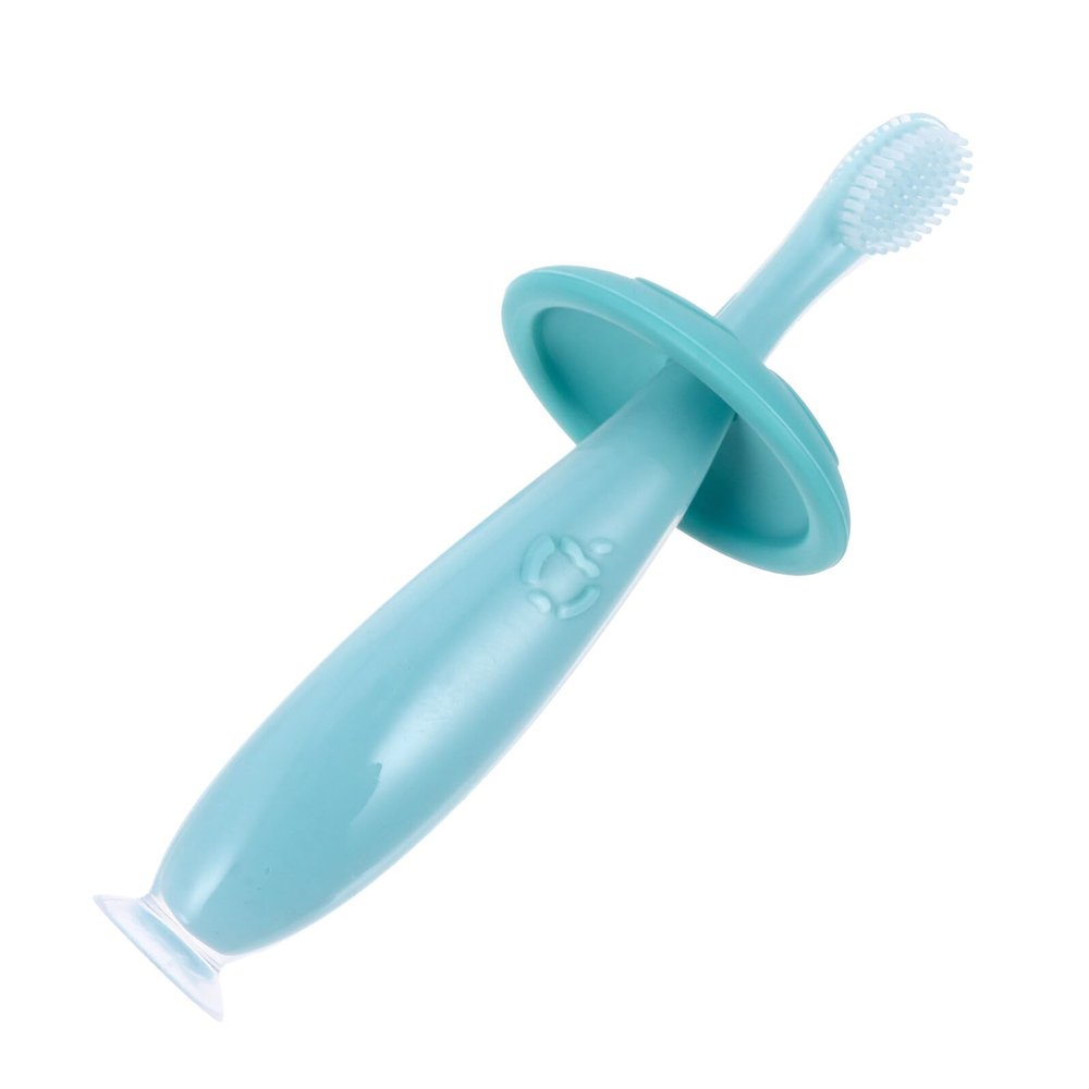 GALPADA Toothbrush Soft Silicone Oral Care Brush with Non-Slip Handle for Teeth Cleaning Toothbrush in Blue
