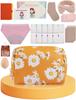 YuanYue First Period Gift Kit for Girls 9-12 | Complete Tween Period Set with Daisy Yellow Bag, Leak-Proof Panties, Teen Pads, Wipes, Diary, Nail Stickers & More Perfect for School & Travel (S) view 1