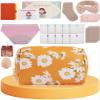 YuanYue First Period Gift Kit for Girls 9-12 | Complete Tween Period Set with Daisy Yellow Bag, Leak-Proof Panties, Teen Pads, Wipes, Diary, Nail Stickers & More Perfect for School & Travel (M) view 1