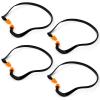 Banded Earplugs for Shooting Range (4 Pcs, Orange) Reusable Silicone Hearing Protection with Neck Band, 22dB Noise Reduction for Work, Sleep & Concerts view 1