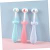 Mobestech 3 pcs Toothbrush with Soft Bristles Anti-Slip Handle Toothbrushes for Cute Decorative Three-Sided Brush for Gentle and Oral Care view 4