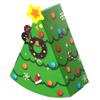 Bloepum Christmas Tree Shape Candy Box DIY Biscuit Snack Baking Packaging Box Children's Gift Green view 1