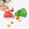 Bloepum Christmas Tree Shape Candy Box DIY Biscuit Snack Baking Packaging Box Children's Gift Green view 2